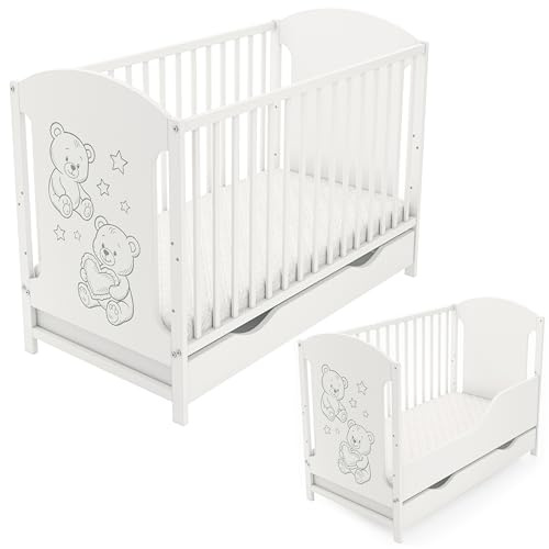 Generico Lettino Fugo 120x60 con kit di trasformazione e materasso inclusi: eleganza e funzionalità in un unico prodotto