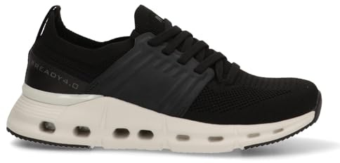 Etika Zapatillas Deportivas para Mujer, Ultraligeras y Transpirables con Suela de Alta Amortiguación, Calzado para Running y Gimnasio, Modelo 50013 Negro - 39