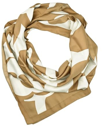 LUMBERJACK Sciarpa Donna Pura Seta, Foulard Fazzoletto da Collo, Fantasia Floreale, Quadrato 90x90 cm, Con Scatola Regalo