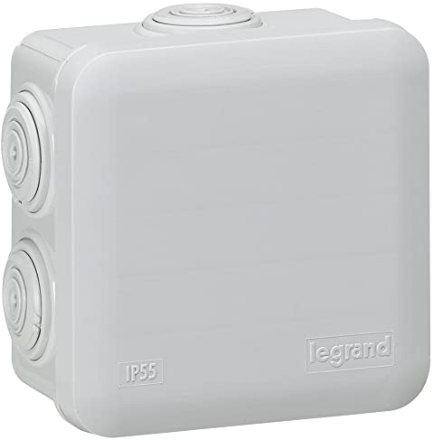 LEGRAND | Boîte De Dérivation 80x80 Plexo, Fermeture Par Enclipsage, Étanchéité IP55 IK07, Accepté Ø4mm À Ø20mm