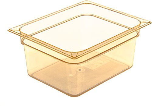 Carlisle FoodService Products 10422B13 StorPlus High Heat Food Pan, 6 Deep, Half Size, Amber