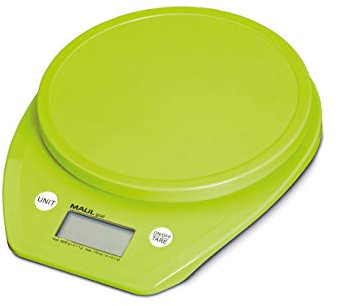 Letter Scales MAULgoal, Load Capacity 5000 g, 1 g Division, 160 x 30 x 200 mm, White