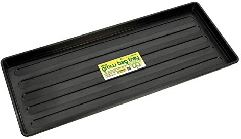 3XValue Growbag Tray Black Garden Plant Tray 100cm x 40cm x 4cm