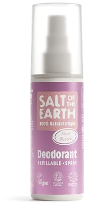Salt Of The Earth Natürliches Deospray, Pfingstrosenblüte - Vegan, Langanhaltender Schutz, Nachfüllbar, Ohne Tierversuche - 100ml