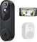SHARKPOP 1080p Video Doorbell Camera Wireless with 2-Way Audio, Ring Chime Included, Smart Human Motion Detection, HD Night Vision, Cloud Storage, Easy Installation, Real-Time Alerts for Home Security