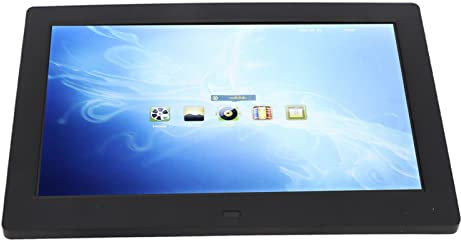 Marco de Fotos Digital, LCD de 10 Pulgadas HD 1280x800 100‑240V IPS Marco de Fotos con Pantalla de Vista Completa Electrónico, con Control Remoto, para Compartir Fotos y Videos