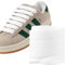 Puzeam 2 Pares de Cordones Blancos nieve 120cm de Ancho para Zapatillas, Zapatillas Deportivas, Sneakers, Cordones Planos, Cordones 15 mm de Anchos