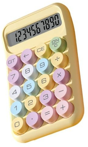 Calculadora Científica, Pantalla LCD Abs Calculadora de 10 Dígitos Conveniencia Portátil Calculadora de Botones Grandes Calculadora Mecánica Fácil de Presionar para Estudiantes