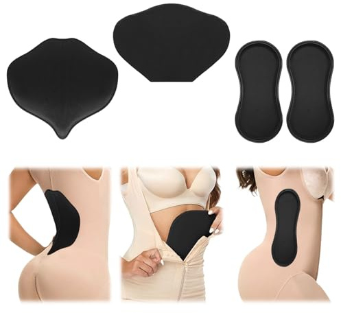 Lyreh 4pcs Abdominal 360 Side Compression Boards Set, Lipo Foam Tummy Tuck Lateral Protectors with Ab Compression Pad Wrap and Lumbar Shaping Back for Liposuction Post Surgery Recovery