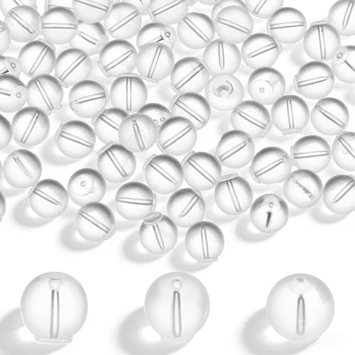 Xinjoduz 100 stycken anti-penetration stiftlås, silikon transparenta örhängen stängning kula örhänge propp universell örhänge lyftare som ersättning för alla typer av örhängen (6 mm)