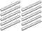 sourcing map 10Pcs 5mm x 40mm Dowel Pin 304 Stainless Steel Pegs Support Shelves Silver Tone