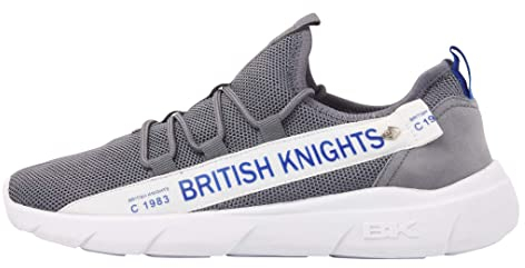 British Knights Herren Bennet Sneaker, Grau Blau, 44 EU