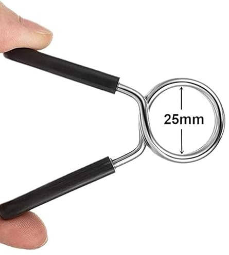 G5 HT SPORT Chiusure Multiple per bilancieri e manubri | 25mm | 30 mm | 50 mm | Home Gym | palestre | bilancieri olimpionici | Chiusura Rapida e sicura (Ø Chiusura 25 mm, Coppia Molle 25mm)…