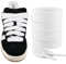 Endoto Cordones para Campus 00s Zapatos, 16mm de ancho Agujetas Cordón de Repuesto planos y gruesos para zapatillas Shoelaces Laces - Blanco, 54 pulgadas