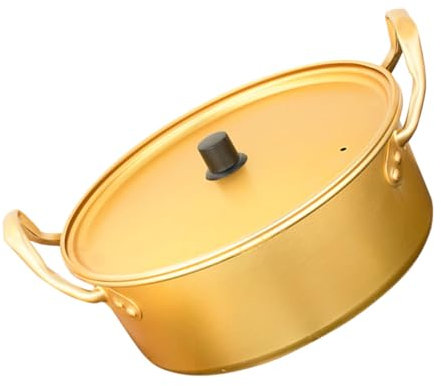 MAGICLULU Pot De Ramen Coréen Nouilles De Pâtes Nouilles Ramen Cuiseur à Ustensiles De Cuisine Petite Marmite Pot De Restaurant Marmite Pour Soupe à Spaghettis Aluminium