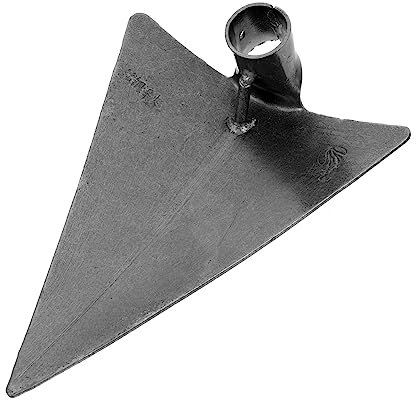 POPETPOP 1pieza Enxada Triangular De Jardín De Acero Al Carbono para Desherbar Y Cultivar Gris Plateado Herramienta De Agricultura Y Jardinería