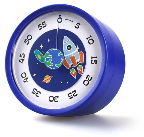 Voniobuy Temporizador Visual, Temporizador Niños de 60 Minutos con Funcionamiento Silencioso, para Aprender,Tiempo Eficazmente