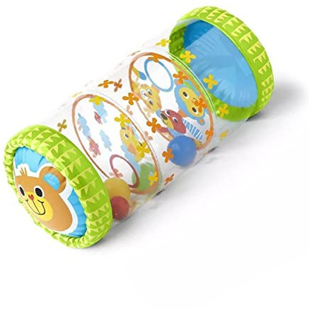 RASTKY Rullo Strisciante in PVC per Bambini per Lo Sviluppo Precoce con Palline e Campanelli, Ideale per Bambini da 3 Mesi a 3 Anni