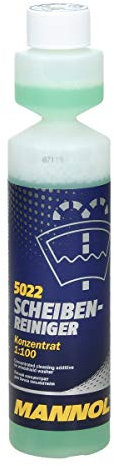Mannol 5022 Scheibenreiniger 250ml Konzentrat 1:100 - mit Zitrusduft - hochkonzentrierter Reinigungszusatz für die Scheibenwaschanlage - Wischwasser Reinigung Scheibenwaschwasser Glasreiniger