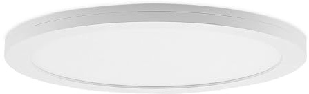 PRIOS LED Deckenleuchte Aureka mit Bewegungsmelder (Modern) in Weiß aus Aluminium (1 flammig,) - Lampe Deckenlampe Wohnzimmerleuchte