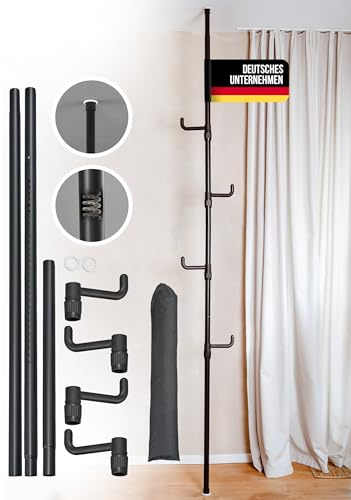 Bondelia Lisa Perchero | Barra telescópica para colgar ropa sin necesidad de perforar [ENCAJABLE] Sistema de armario abierto - varias opciones disponibles
