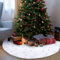 Hukermoon Weihnachtsbaumdecke Rund, 78 cm Weihnachtsbaumrock mit Silber Schneeflocken, Baumdecke Weihnachtsbaum Rock Weiß Plüsch Kunstfell, Christbaumdecke Bunt, Christbaumständer Decke (78, Silber)