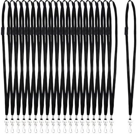 BATINO Umhängeband mit J-Haken, flach, personalisierbar, DS-Hals, Premium, 50 Stück