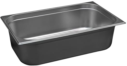 Comas Contenitore Gastronorm GN 1/2, 325x265 mm, Acciaio Inox, Bordo Piano, Impilabile, Resistente - Frigoriferi, Forni, Scaffali, Bagnomaria, Carrelli - Professionale, Catering (H200 mm)