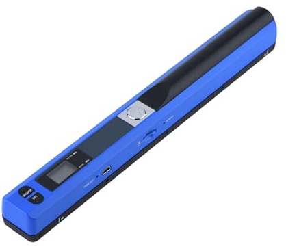 Document Scanners, Portable Creative Handheld e Portable Document Image A4 Hand Scanner, 900DPI USB2.0 Scaner Support JPG/PDF Format(Blu)
