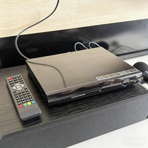 Reproductor de Blu-ray HD 1080P, reproductor de DVD sin región, salida HDMI, compatible con unidades flash USB y discos duros internos, compatible con discos DVD, CD, VCD