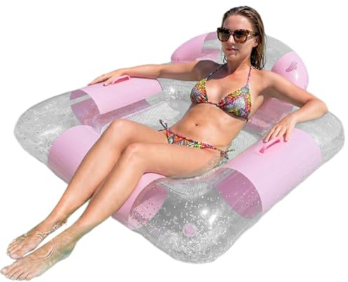 Poolstol | stora PVC läckagesäkra uppblåsbara flytande vattenstolar | Poolstol vattenhängmatta för bakgård sjö floder parker hotell sommarresor