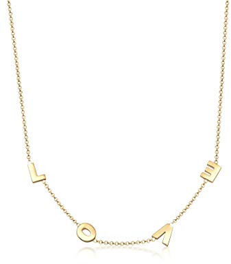 Elli Collana Donna Pisello Catena Love in Argento 925
