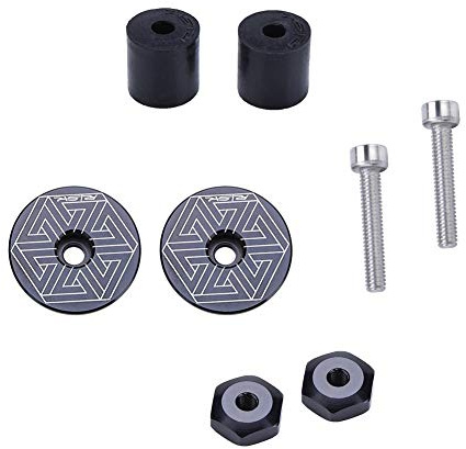 Tappi Manubrio Bici Corsa,Tappo per Manubrio per Bicletta di Mda con Stampa per Mountain Bike Road Bike(circinate)