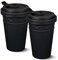 KPM Berlin Kurland To-Go Becher Duo-Set 2tlg., Porzellan, Kaffeebecher, Teebecher, handmade, schwarz im Geschenkkarton