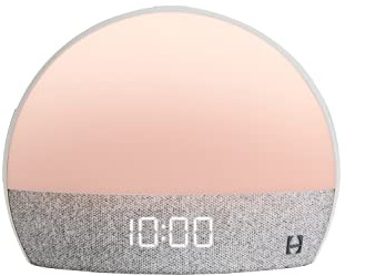 Hatch Restore - Máquina de sonido y luz inteligente para rutina de sueño personal, luz de cabecera para lectura, reloj despertador con luz de efecto de salida del sol, para un despertar placentero
