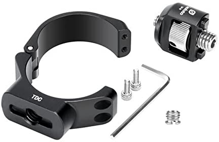 Leofoto TDC-28 + CF-9 28mm Clasp/Collar + 3/8 Screw Stud. Accessory Mount/Port for Tripod Leg