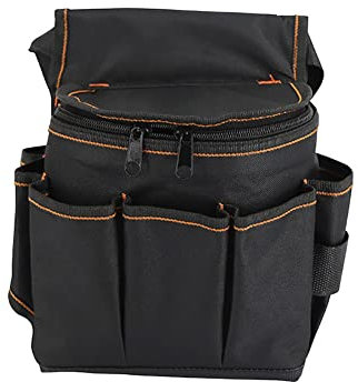 Wartool Werkzeugtasche mit 13 Fächern, multifunktional, für Elektriker, Werkzeugtasche, Gürtelaufbewahrung, Größe M