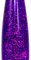 Licht-Erlebnisse Ersatzglas für Lavalampe JENNY Violett Glitter Glas Flasche für Lavaleuchte Glitterleuchte