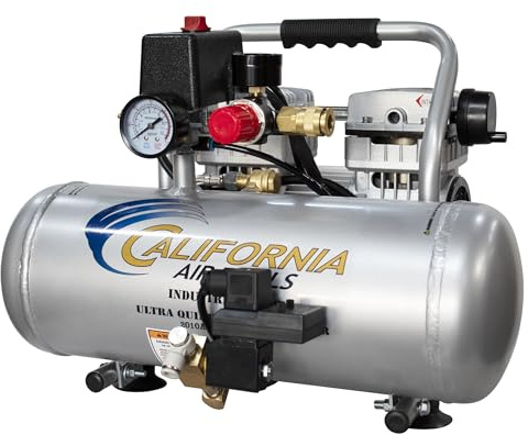 2010ALFCAD Ultra Quiet & Oil-Free 1.0 Hp 2.0 Gal. Aluminum Tank Air Compressor