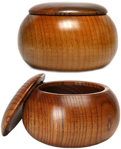 2 stycken trä backgammon schackset skål förvaringsbehållare backgammon spel bord go skålar schackstensstativ