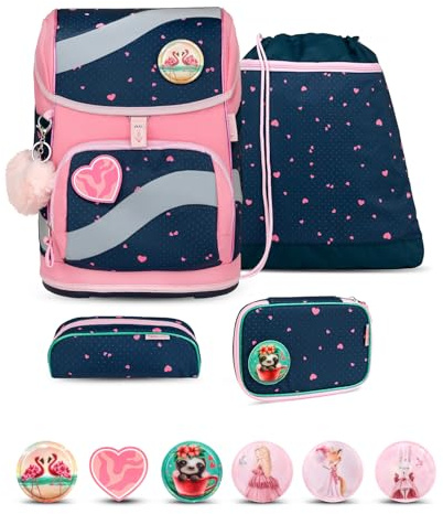 Belmil 405-51 Schulranzen Set 4 - teilig (In Love with Hearts)