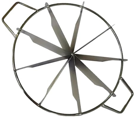 Separador de pasteles, cortador de porciones de pasteles, cortador de base de pasteles, cortador de tartas con divisor de acero inoxidable de corte uniforme, herramienta de cocina para el hogar, boda