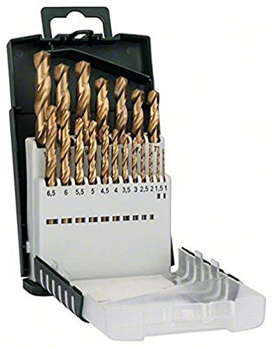 Set de 19 brocas HSS Titanio: Gripbox