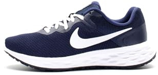 Nike Revolution 6 Straßenlaufschuh für Herren, Midnight Navy/White-Obsidian-Ashen Slate, DC3728-401, 44.5 EU (10.5 US)