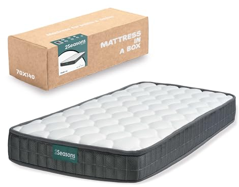 Dubadum Matratze 70x140 cm, Kindermatratze, Babymatratze, Baby Matratze 140x70cm für Babybett, Kinderbett, 2 Seiten Sommer und Winter, Oeko-Tex® 100 Zertifiziert und CertiPUR™ 2Seasons.