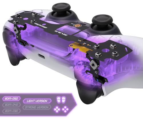 eXtremeRate Whole Clicky Kit V2 pour ps5 Manette BDM-050 Boutons Trigger Face Dpad,Micro Switch Hair Trigger Kit L1R1 L2R2 & Face Clicky pour ps5 Controller BDM 040(Version Légère)