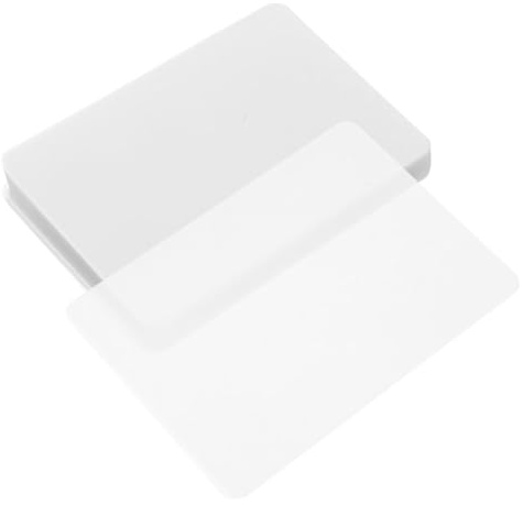 NIYANGLE 100 feuilles Film Plastification Transparent PVC Protection Photos Clair pour Cartes Documents Laminage