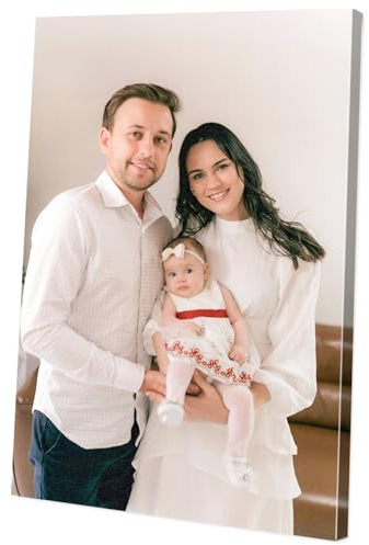 Muralscape Fotos en lienzo personalizadas sin marco, póster personalizado con impresión fotográfica de retrato de mascotas, recuerdo de vacaciones, lienzo personalizado para familia, amigos, fiesta