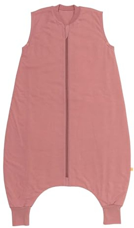 schlummersack Schlafsack mit Füßen ganzjährig 110 cm 2.5 Tog Pastellrosa | Kinder Schlafsack mit Beinen für eine Körpergröße 110-120cm | Ganzjahres Füßen 2.5 Tog