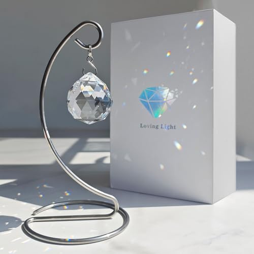 Aurlova Memorial Gifts for Loss of Loved One, Unique Sympathy Gifts Tabletop Crystal Suncatcher, in Loving Memory Gift for Mom Friends Women Daughter Son Dog, Grief Bereavement Gift